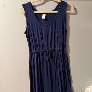 Navy Blue Sleeveless Dress